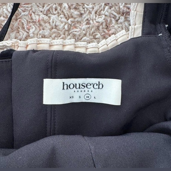 House of CB London Noa Black Velvet Corset Top - Picture 5 of 6